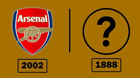 The History Of Arsenal Logo شعارات نادي أرسنال منذ تأسيس النادي Youtube