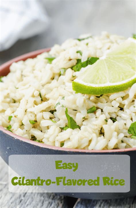 Easy Cilantro Flavored Rice Recipe Easy Healthy Salad Easy Main