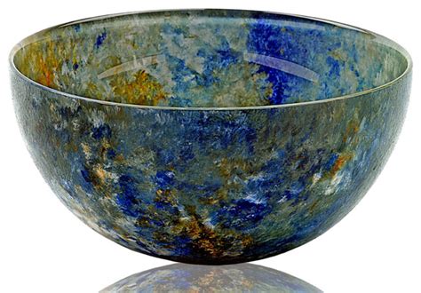 Handcrafted Glass Secret Garden Bowl Extra Large Contemporary Decorative Bowls By Sand