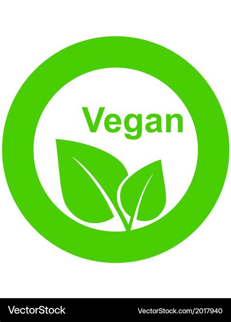 Symbol Of Vegetarian Food Royalty Free Vector Image