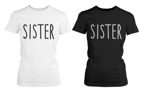 Best Friends Matching T-Shirts | White cotton t shirts, Black and white t shirts, Graphic shirts