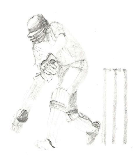 Im Not A Cricket Fan But I Did Like This For A Gesture Study Pencil