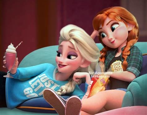 A New Image Of Wreck It Ralph 2 Was Released So I Made It Elsanna I