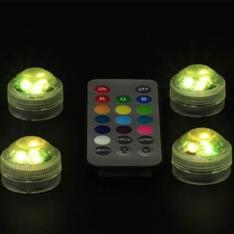 Mini Battery Operated Waterproof Led Lights Underwater Tea Lights With