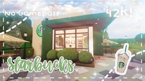 ️ Roblox Bloxburg No Gamepass Modern Starbucks Minami Oroi City
