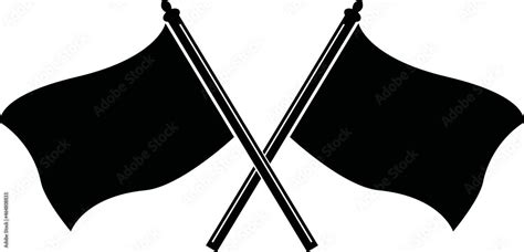 Colorguard Color Guard Flags Crossed Flags Symbol Svg Template For
