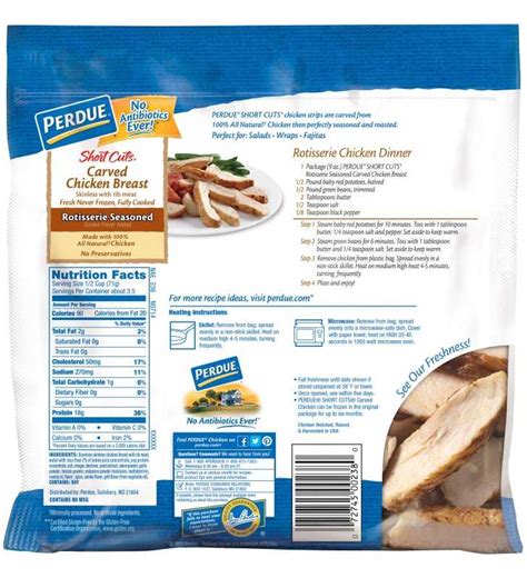 Perdue Rotisserie Seasoned Chicken Breast Short Cuts 9 Oz