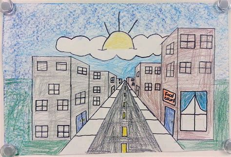 Art With Ms Gram One Point Perspective City Streets 5th