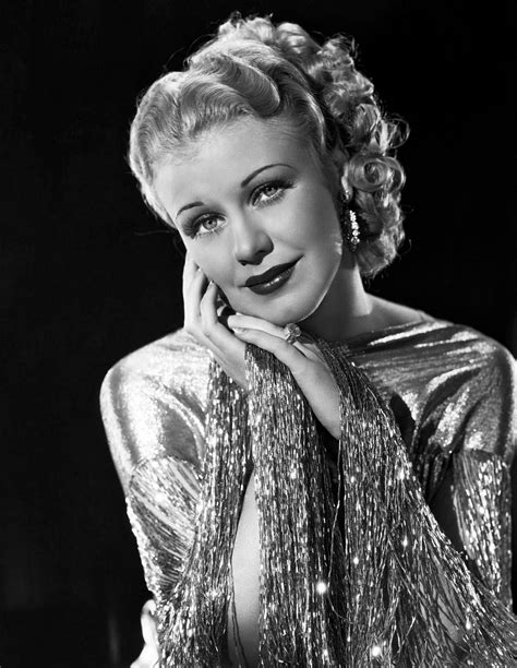 Actress Ginger Rogers Actress Dancer And Singer Rogers Appeared In