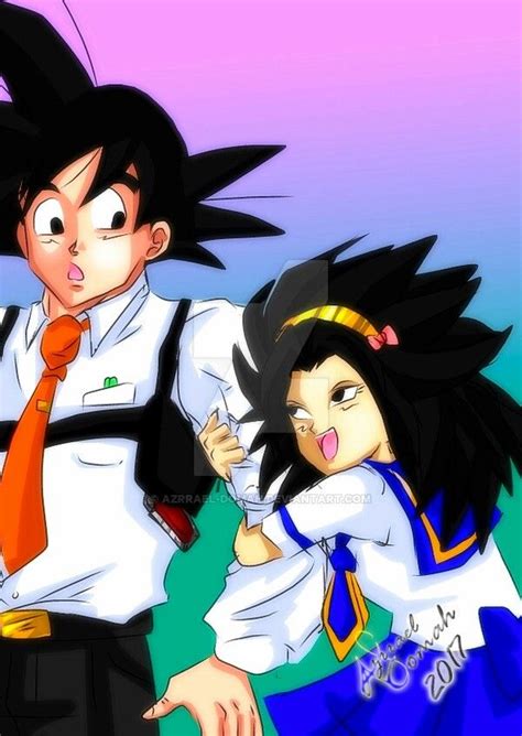 Goku And Caulifla Personajes De Dragon Ball Personajes De Goku Dragones Hot Sex Picture