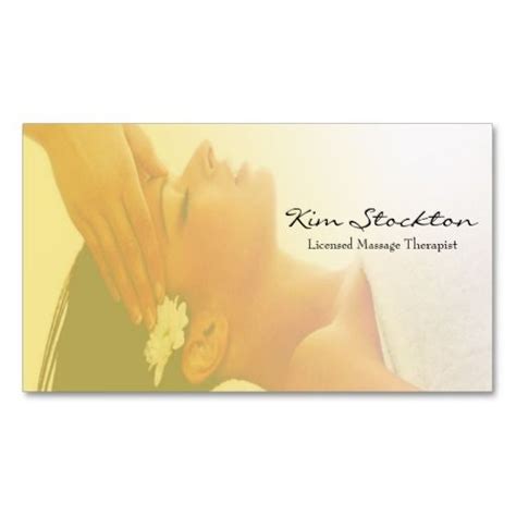 Massage Business Card Massage Therapy Business Cards