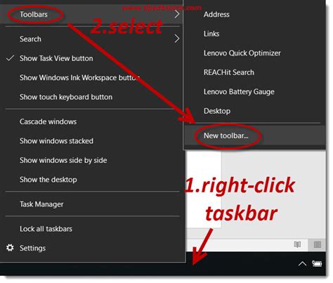 Windows 10 Quick Launch On Your Taskbar