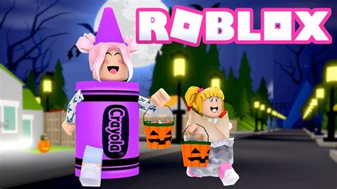 Titi And Goldie Scary Trick Or Treating New Roblox Story Youtube