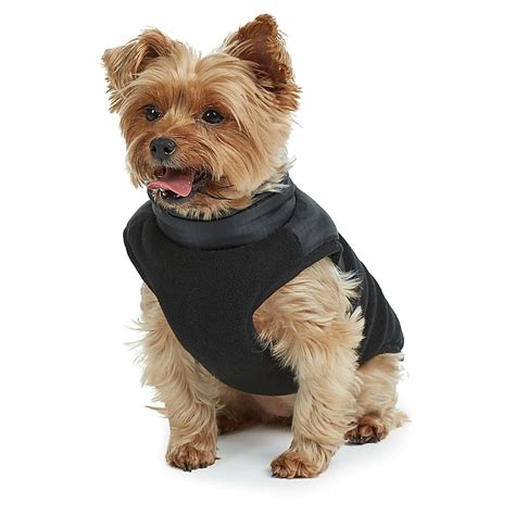 Bee And Willow Home X Small Fleece Apparel Dog Vest In Black Dog Vest