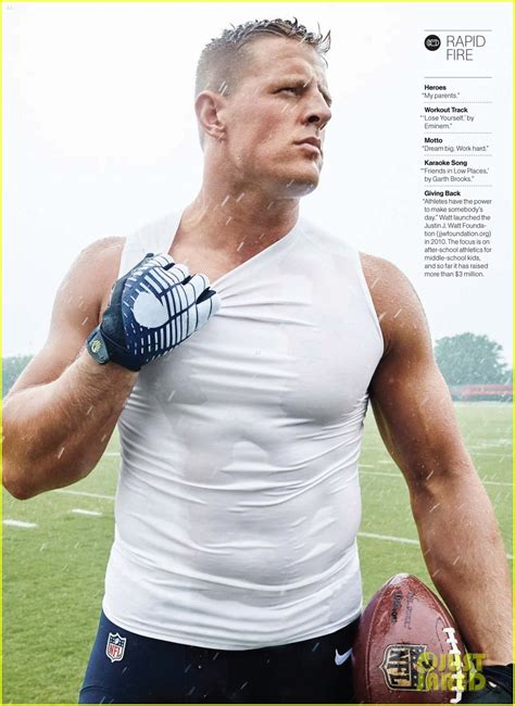Nfl Superstar J J Watt Is Shirtless And Ripped For Men S Health Photo 3456649 Magazine