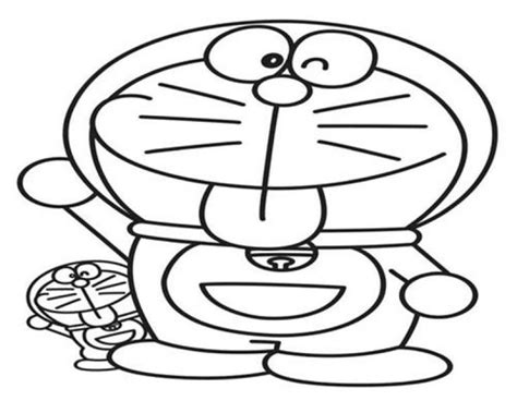 Gambar Kartun Doraemon Yang Belum Diwarnai Blogmogie