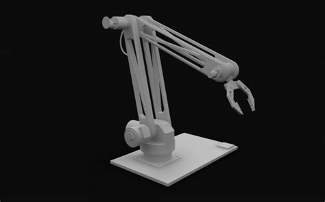 Industrial Robot Arm Free 3d Model 3ds Obj C4d Stl Free3d