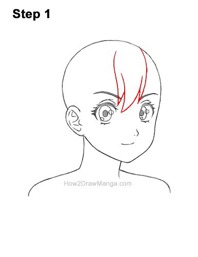 How To Draw A Manga Girl With Short Hair 34 View Step By Step