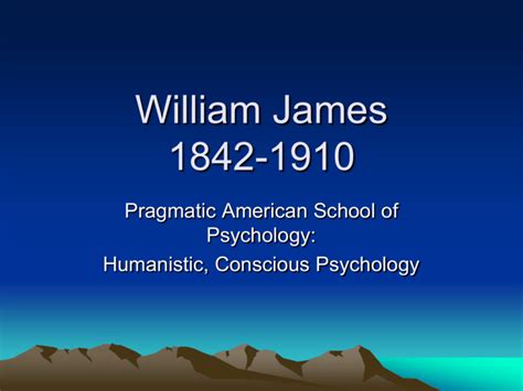 William James Ppt Notes