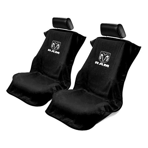 Seat Armour Set Of 2 Black Terry Cloth Seat Cover Towels Fit For Dodge Ram Ram Ebay