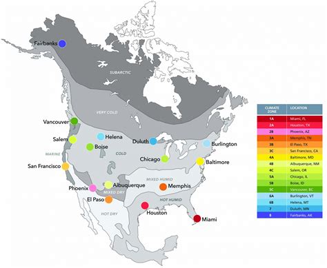 Climate Zones Of North America