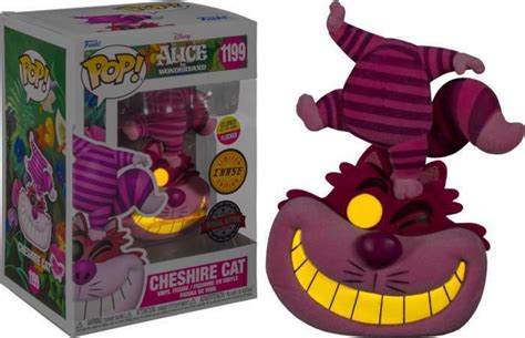 Funko Pop Disney Alice In Wonderland Cheshire Cat Glows In The Dark Flocked Special