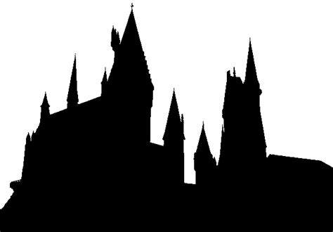 hogwarts castle silhouette - Clip Art Library