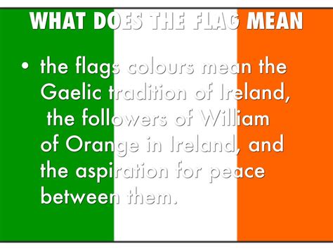 What Does The Colors Mean On The Irish Flag The Meaning Of Color