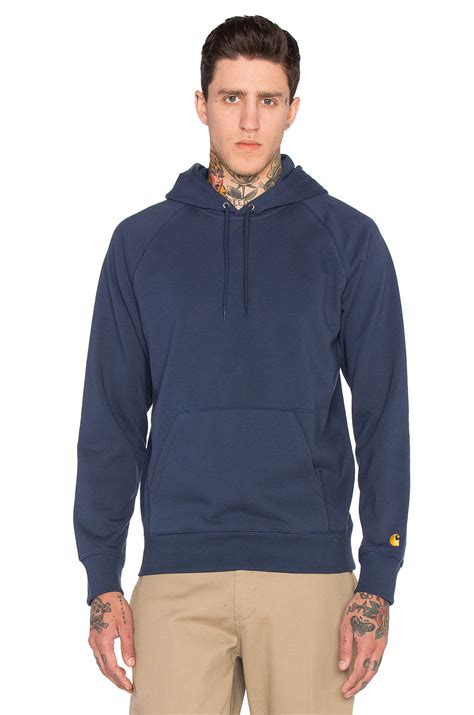 Get the lowest price on your favorite brands at poshmark. Carhartt wip Hooded Chase Lt Sweatshirt in Blue for Men | Lyst
