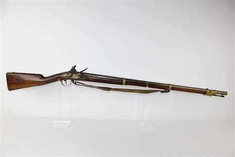 French Mutzig Arsenal Model 1822 Flintlock Musket Candr Antique 002