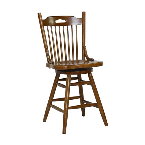 24 Farmhouse Swivel Barstool Tennessee Enterprises， Inc