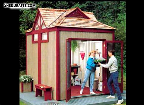 8×10 Garden Shed Plans With Workbench