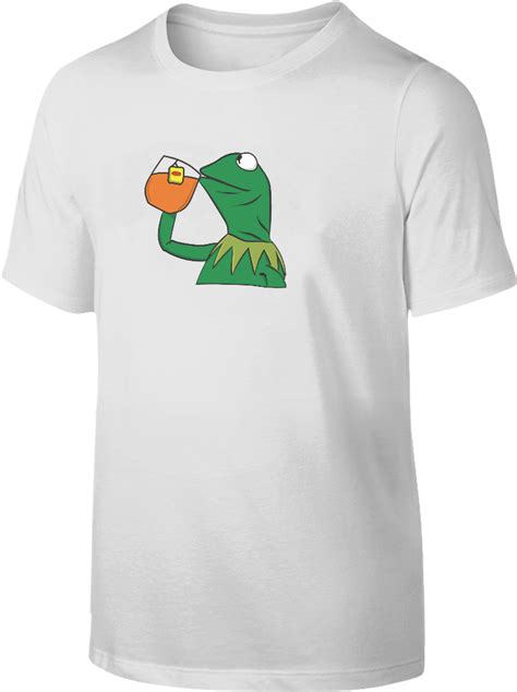 Kermit Tea Frog Sipping Tea Meme Black White Logo T Transparent Png