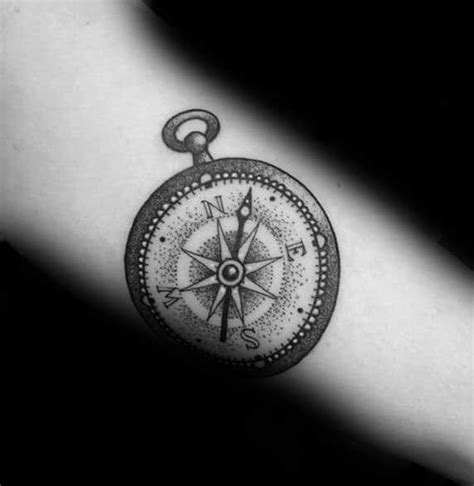 50 Simple Compass Tattoos For Men Directional Design Ideas Small