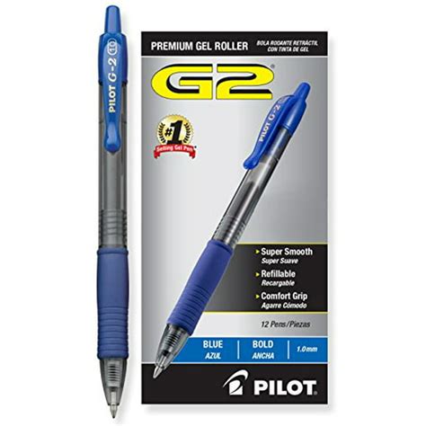 Pilot G2 Retractable Premium Gel Ink Roller Ball Pens Bold Pt 1