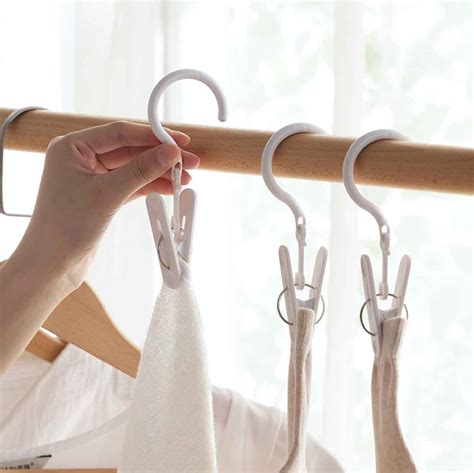 Portable Hook And Clip Hanger 6pc Set Home And Travel Style Degree