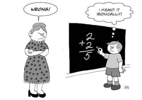 Irony Vs Sarcasm By Fonimak Education And Tech Cartoon Toonpool