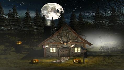 3d Spooky Halloween Screensaver For Windows Hd Youtube