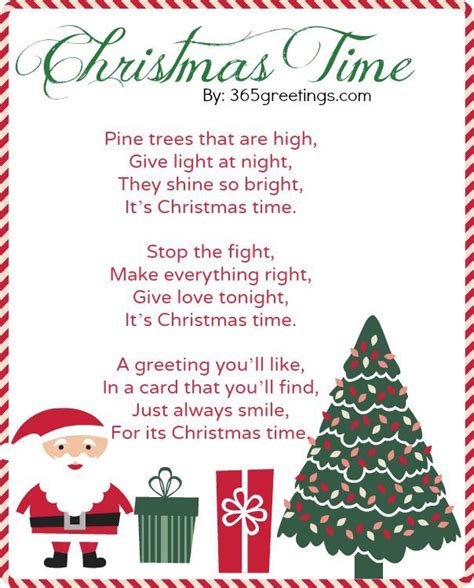 Printable Christmas Poems