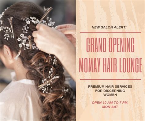 Copy Of Hair Salon Grand Opening Advertisement Postermywall