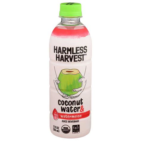 Harmless Harvest Organic Watermelon Coconut Water Ounce Per Case Walmart Com
