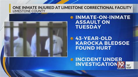 Limestone County Inmate Assaulted April 13 2023 News 19 At 4 Pm