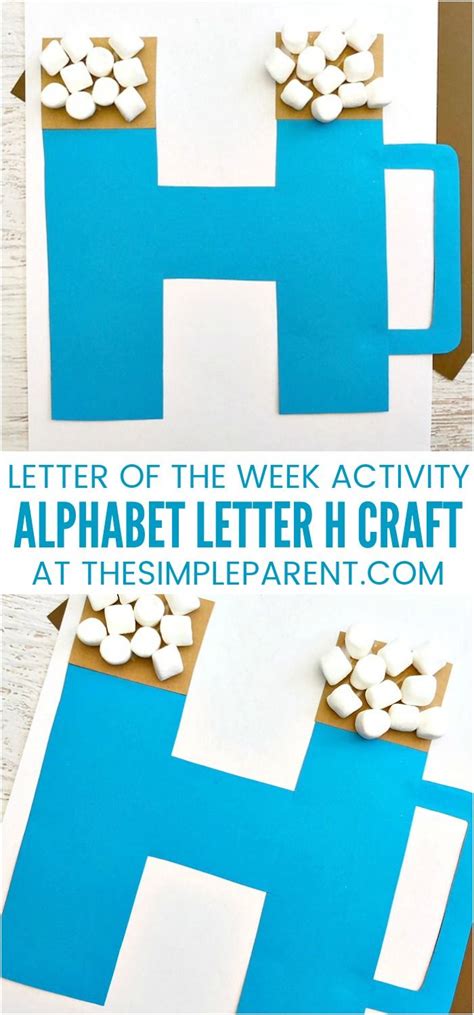 This letter h craft is an easy way to get kids engaged and ready to learn their abcs! H Craft - Alphabet crafts for toddlers and for preschoolers are a great ...