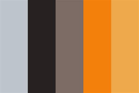 Tech Grey And Orange Color Palette