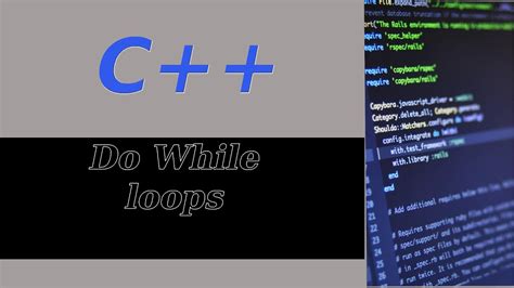 In this tutorial, we will learn the use of while and do.while loops in c++ programming with the help of some examples. do while loop C++ | Introduction to C++ - YouTube