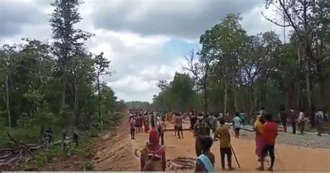 video three adivasi protestors killed in police firing in chhattisgarh
