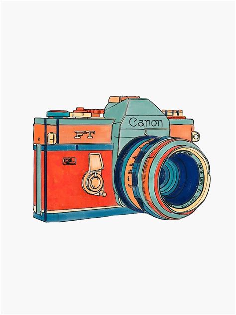 Vintage Camera Sticker By Hannahdouglas00 Vintage Cameras Art Camera