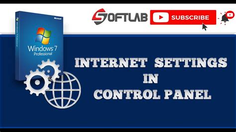 Internet Option In Control Panel Network And Internet Internet