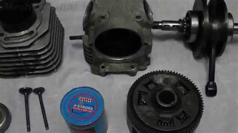 The piston make two complete passes in the cylinder to complete one operating cycle. 4-Stroke engine parts - YouTube