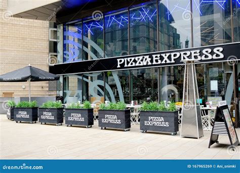 Pizza Express Restaurant In Sheffield South Yorkshier Uk Editorial